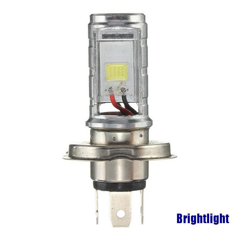 1 Bóng Đèn Pha H4 Cob Led Hi / Lo Ánh Sáng Trắng Cho Xe Mô Tô