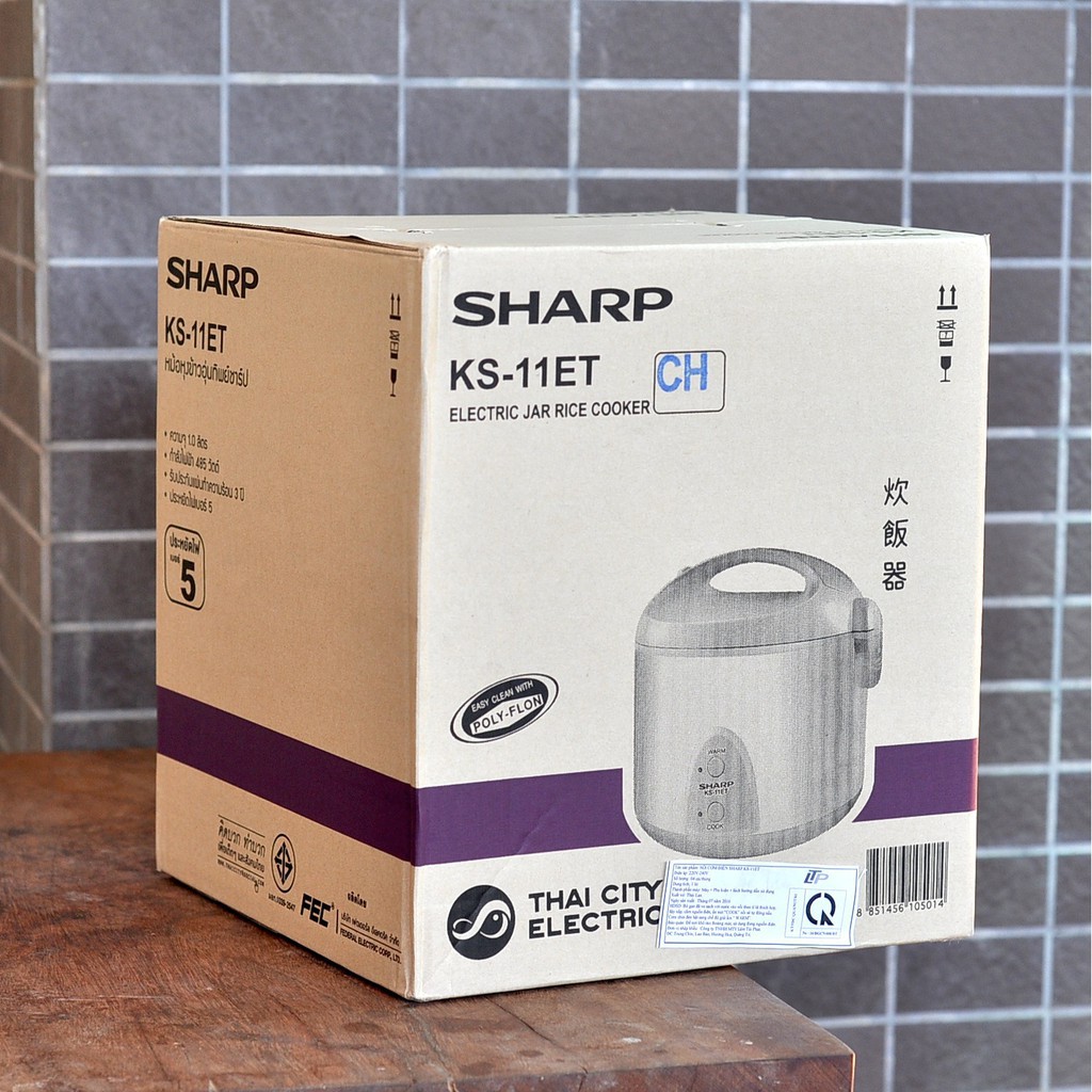 Nồi cơm điện Sharp 1.0L KS-11ET Thái Lan