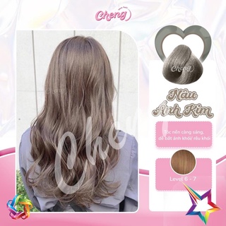 Thuốc Nhuộm Tóc Màu NÂU TÂY ÁNH KIM - NÂU ÁNH KIM Không Tẩy | Chenglovehair, Chenglovehairs