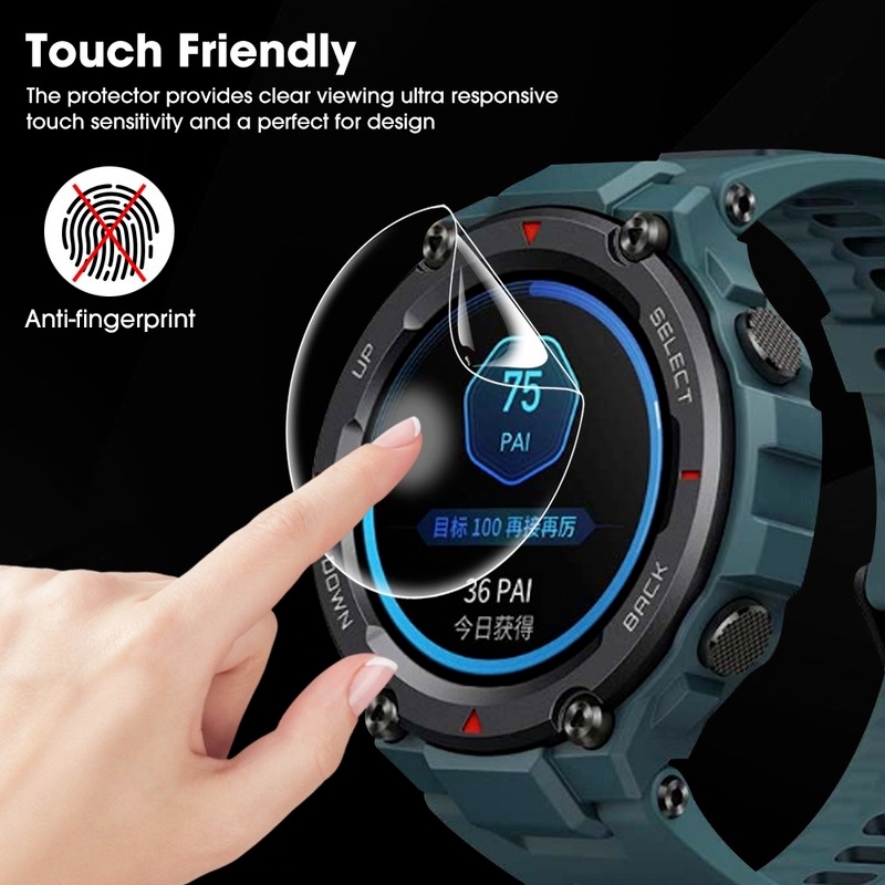 Miếng Dán Hydrogel TPU Mềm Bảo Vệ Màn Hình / Đồng Hồ Thông Minh Huami Amazfit T Rex