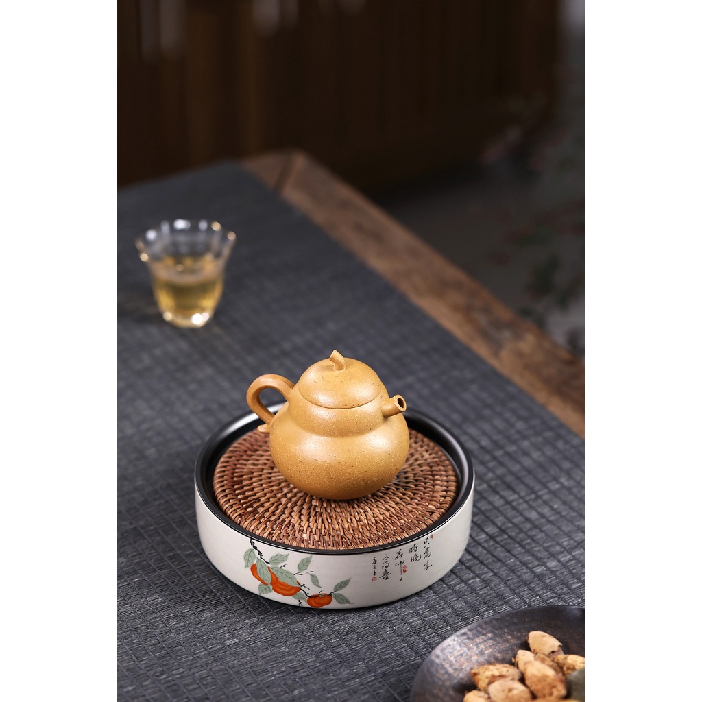 Ấm Tử Sa Nghi Hưng Hồ Lô 120 ml Độc Ẩm (Chi Ma Đoạn Nê)