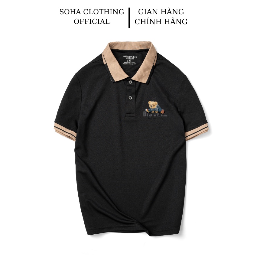Áo POLO nam  SoHa Clothing vải cá sấu dệt kim xuất xịn,chuẩn form, sang trọng ,thanh lịch - PL Bingdeal