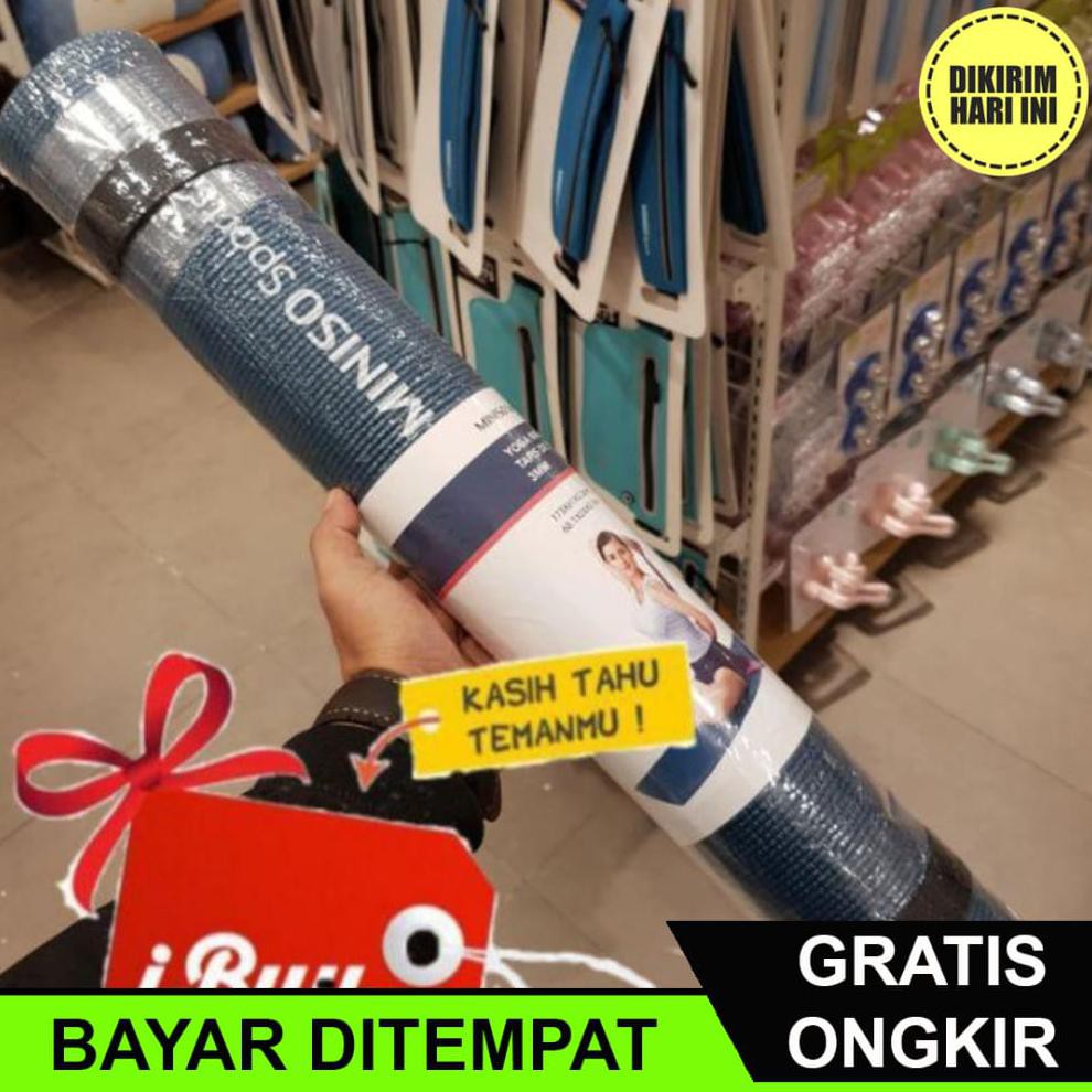 Thảm Tập Yoga Dày 0.3cm Cc4398 Miniso 173cm X L 61cm