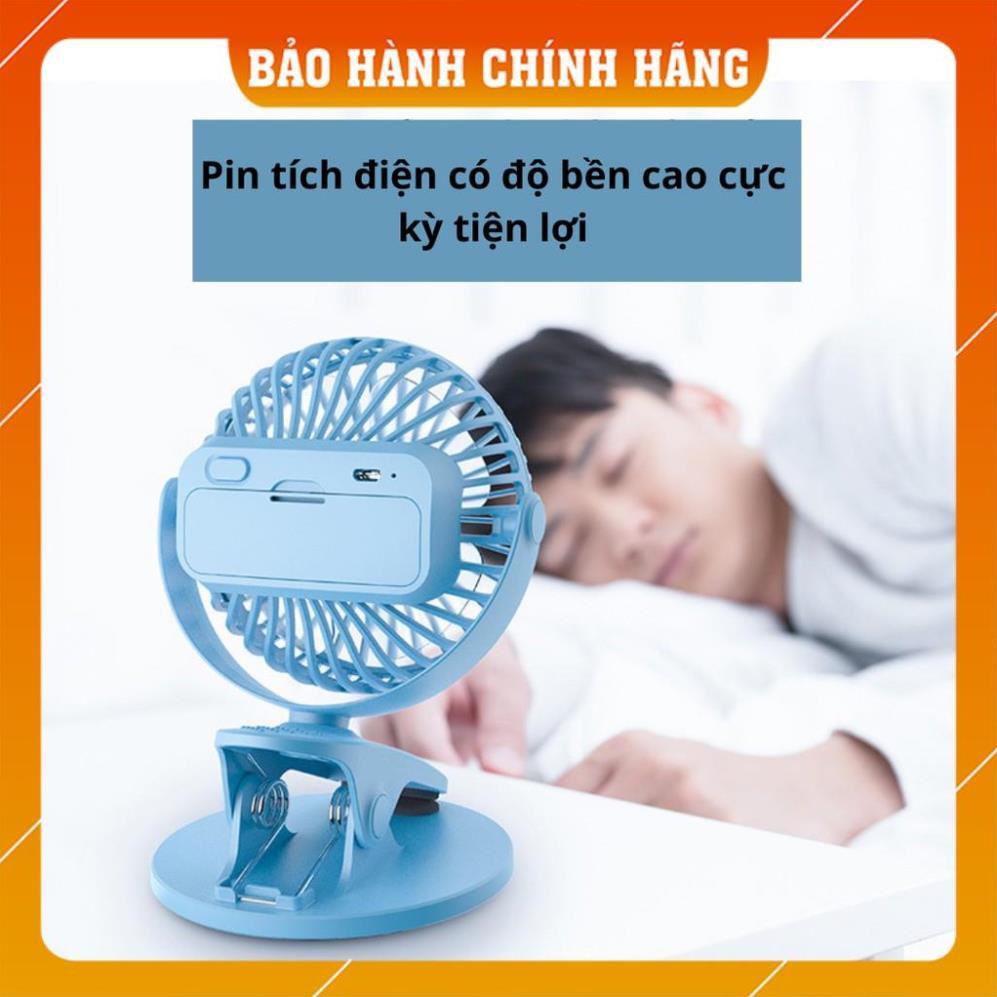 Quạt Mini | Quạt Kẹp Bàn Thích hợp cho dân Văn Phòng, Xoay 360 độ, Kẹp chắc chắn – Siêu Mát - Quạt tích điện mini