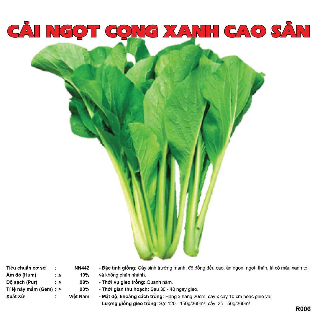 Hạt Giống Rau Các Loại Theo Mùa Cây Khoẻ Mạnh Hạt Nẩy Mầm Tốt Trọng Lượng Từ 5 Gram - 50 Gram
