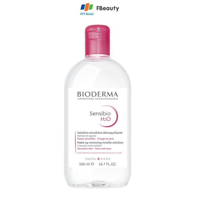 Nước tẩy trang dành cho da nhạy cảm Bioderma Sensibio H2O 500ml