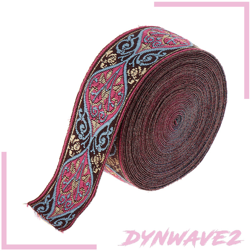 (Dynwave2) Rèm Vải Ren Hoa Vintage Nâng Ngực 30x5000mm
