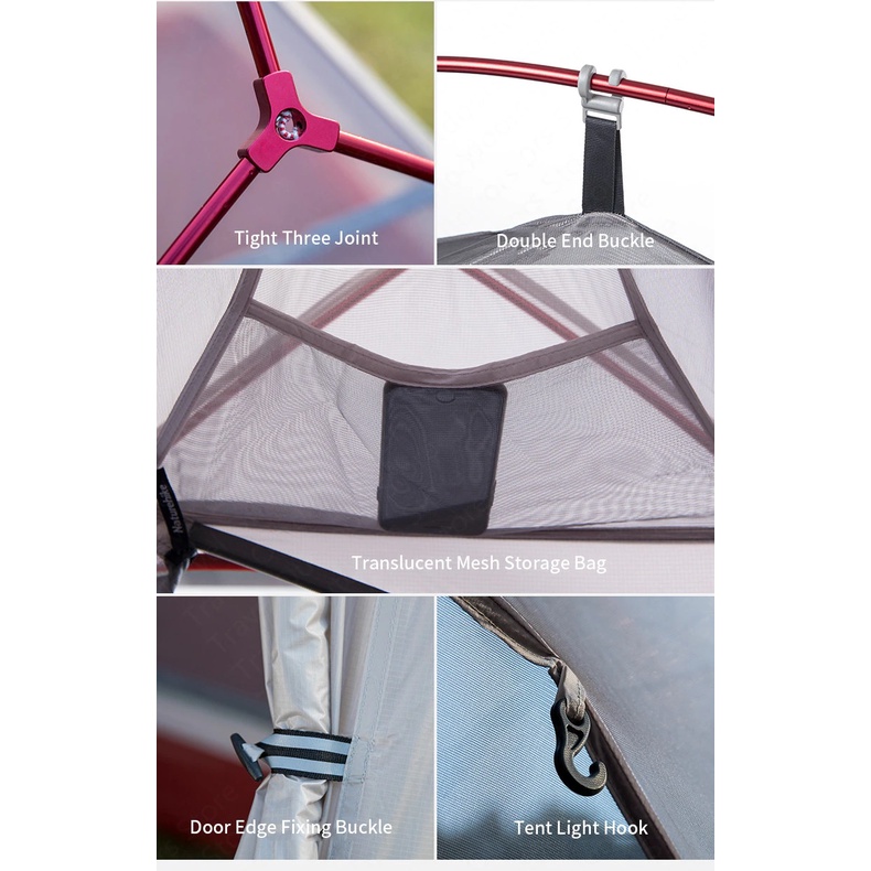 Lều 2 người Cloud Up 2 210T NatureHike NH17T001-T