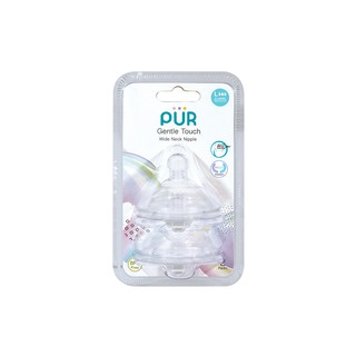 Vỉ 2 núm ti pur thay thế bình cổ rộng milk safe