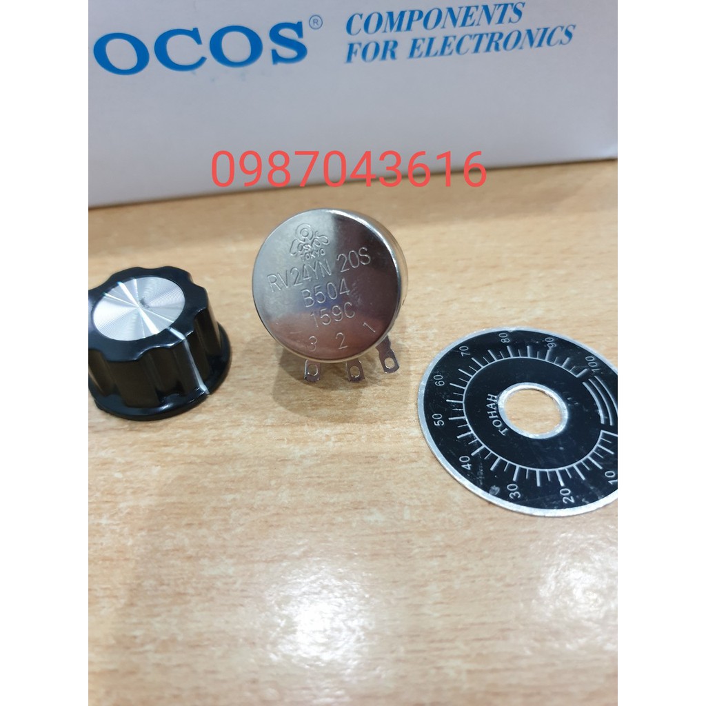 Biến trở B502, B103, B202, B204, B504, mặt chia vạch