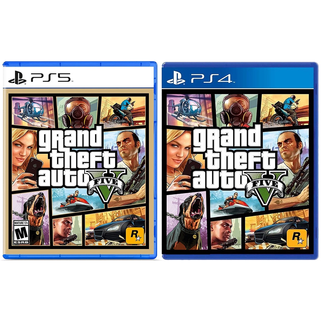 Đĩa Game GTA Grand Theft Auto V Cho Máy PS4 và PS5