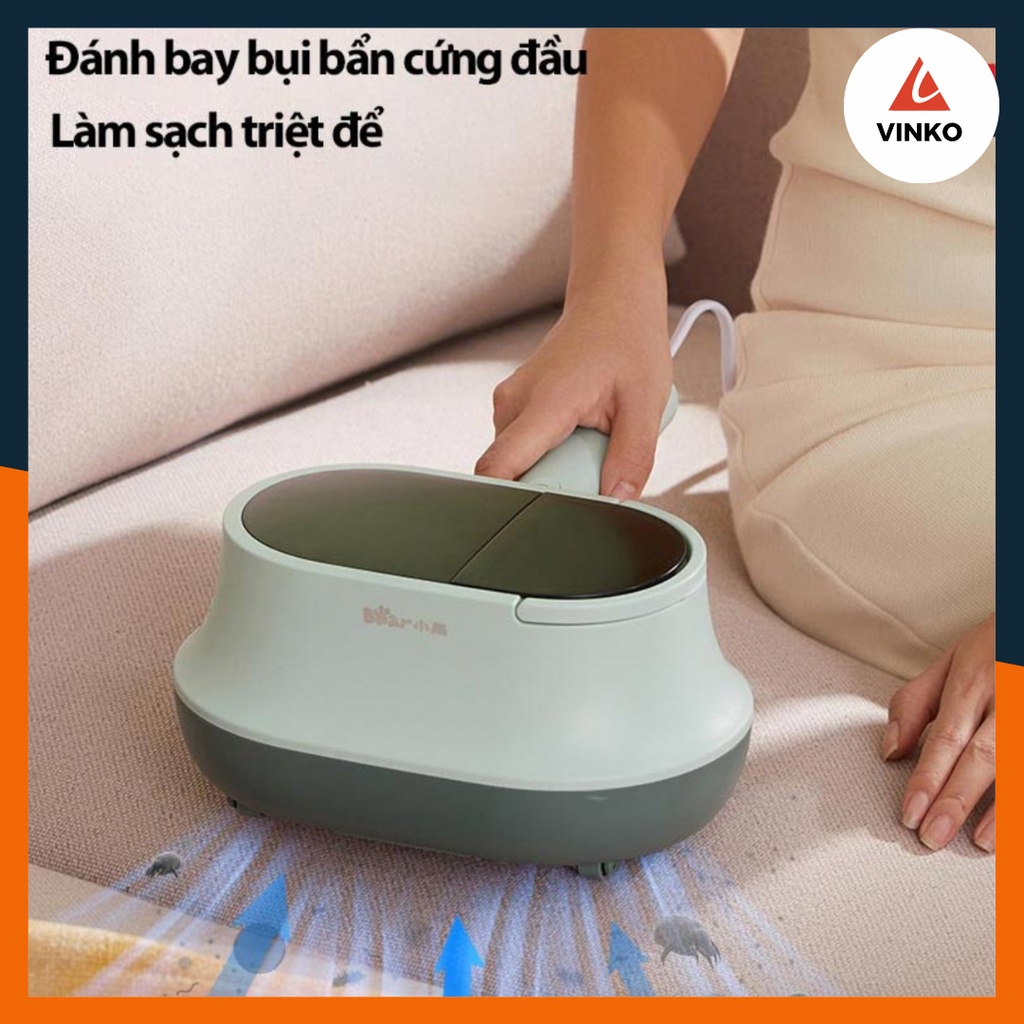 Máy hút bụi giường đệm Bear CMY-B03M1, diệt khuẩn UV và kết hợp tinh dầu thơm