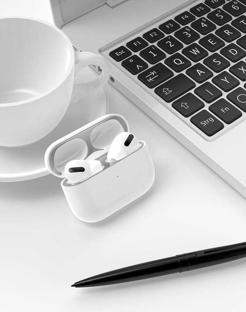 Set miếng dán bảo vệ chống bụi dành cho hộp sạc tai nghe Airpods 3