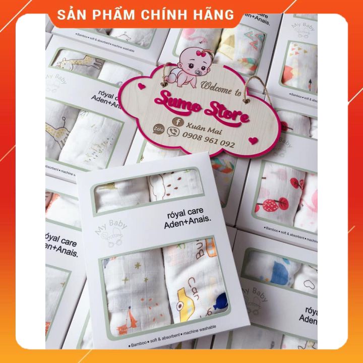 [GIÁ HỦY DIỆT - SIÊU TIẾT KIỆM] - Hộp 2 khăn tắm Aden sợi tre đa chức năng,