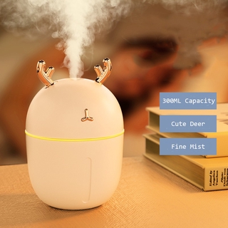 Fnelse Máy phun sương giữ ẩm 300ML đầu cắm kết nối USB với thiết kế xinh xắn