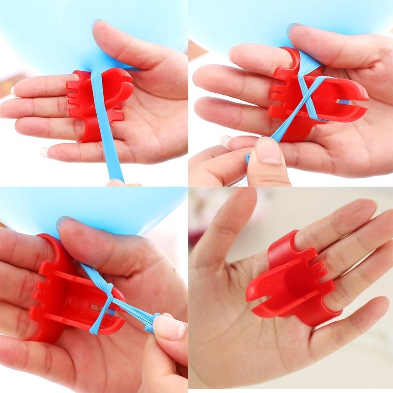 1 Dụng Cụ Buộc Dây Bong Bóng Hình Trụ Tạo Kiểu Thắt Nút Nhanh Chóng Thích Hợp Cho Bong Bóng