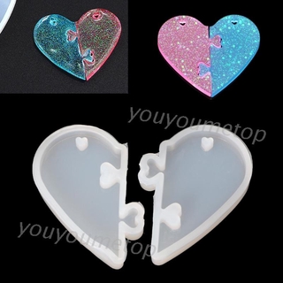 Khuôn Silicone Làm Mặt Dây Chuyền Hình Ổ Khóa Tình Yêu YOUYO
