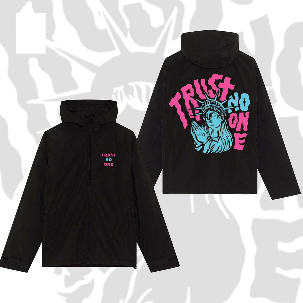 Áo Khoác Dù 2 Lớp Form Rộng, Big Logo, Full size S đến L, Phong Cách Local Brand - TRUST