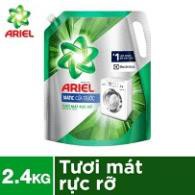 Nước giặt Ariel Matic cho máy giặt cửa trước túi 2.4kg hương tươi mát rực rỡ (MỚI)