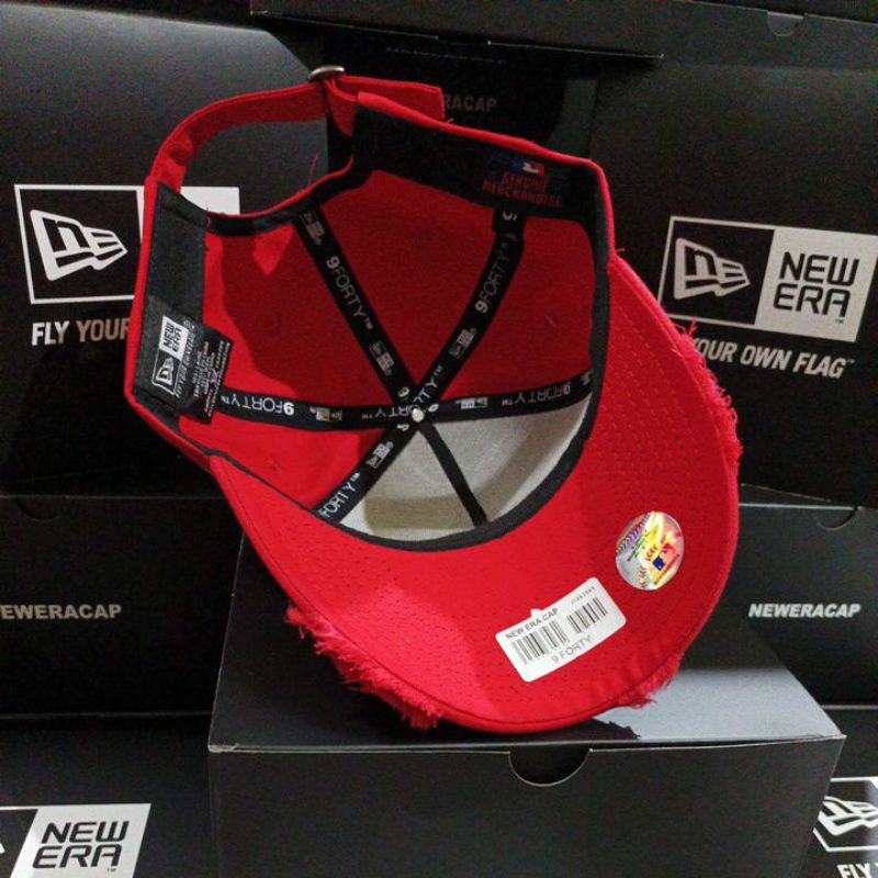 Ny Damage Red - Logo Vàng / Khung 9Forty