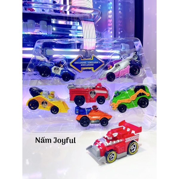 [HÀNG CHÍNH HÃNG LOẠI ĐẸP] Mô hình 6 xe chú chó cứu hộ Paw Patrol