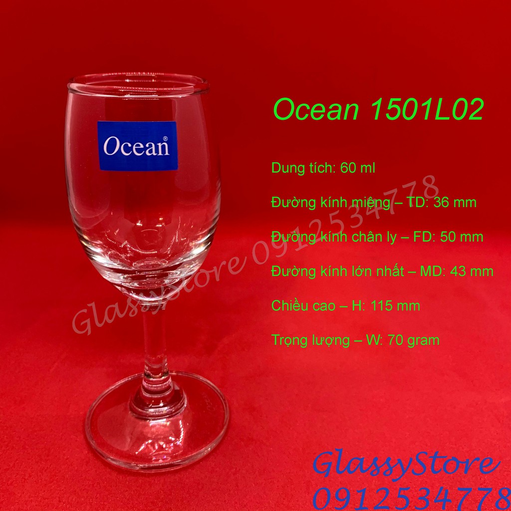 Ly rượu thủy tinh Ocean Classic Liqueur – 1501L01 – 30ml / 1501L02 – 60ml