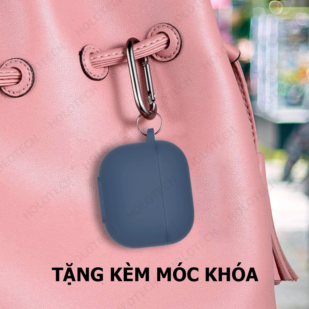 Bao da tai nghe airpods pro HOLOCOM V02 - Case silicon bảo vệ airpod pro kèm móc khóa - Chống va đạp - Chống trầy xước