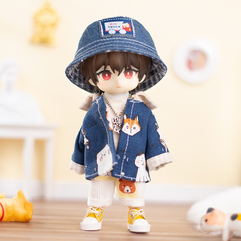 Áo Khoác Jean Tay Dài Có Nón 12 Điểm BJD GSC Molly P9 Ob11