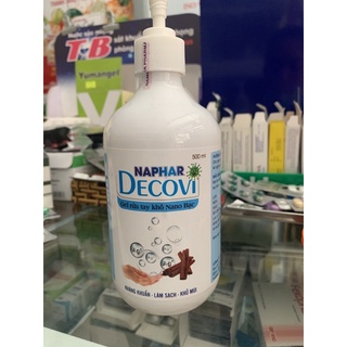Gel rửa tay khô Nano bạc NAPHAR DECOVI 500ml