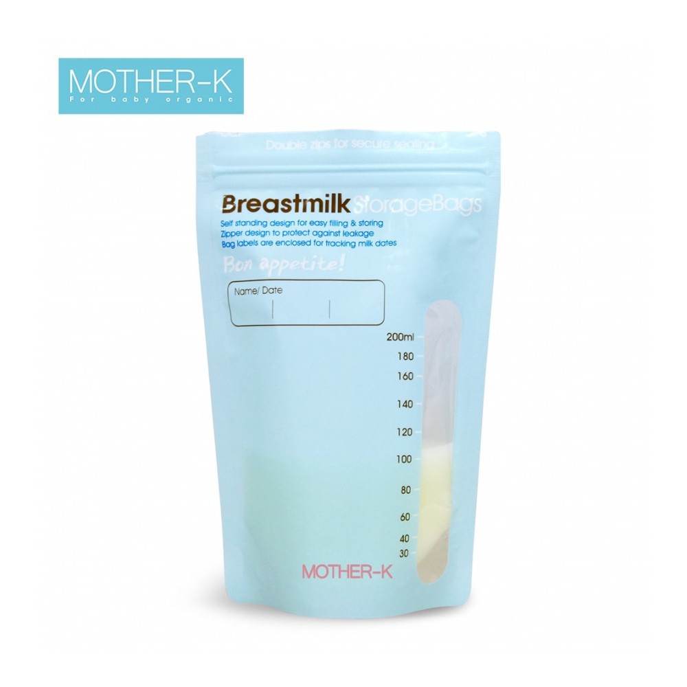 TÚI TRỮ SỮA CẢM BIẾN NHIỆT MOTHER-K HÀN QUỐC 200ml