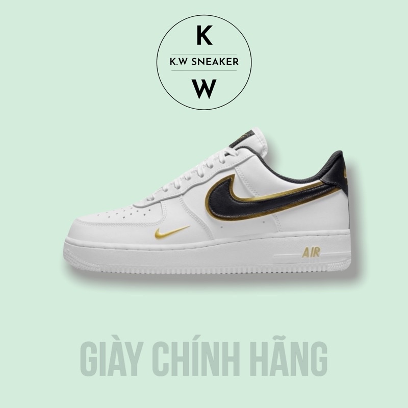 (Giày AUTH) Giày Air Force 1 Black Swoosh nhiều mẫu chính hãng