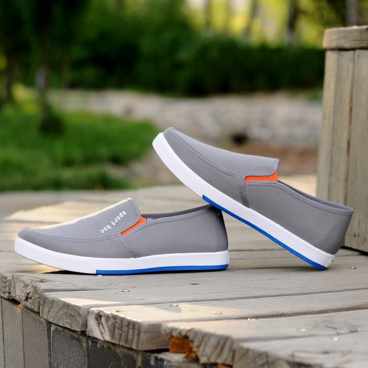 HCM-Giày lười sneaker cách tân không dây MÀU XÁM - Giày vải thời trang cao cấp nam/nữ | BigBuy360 - bigbuy360.vn