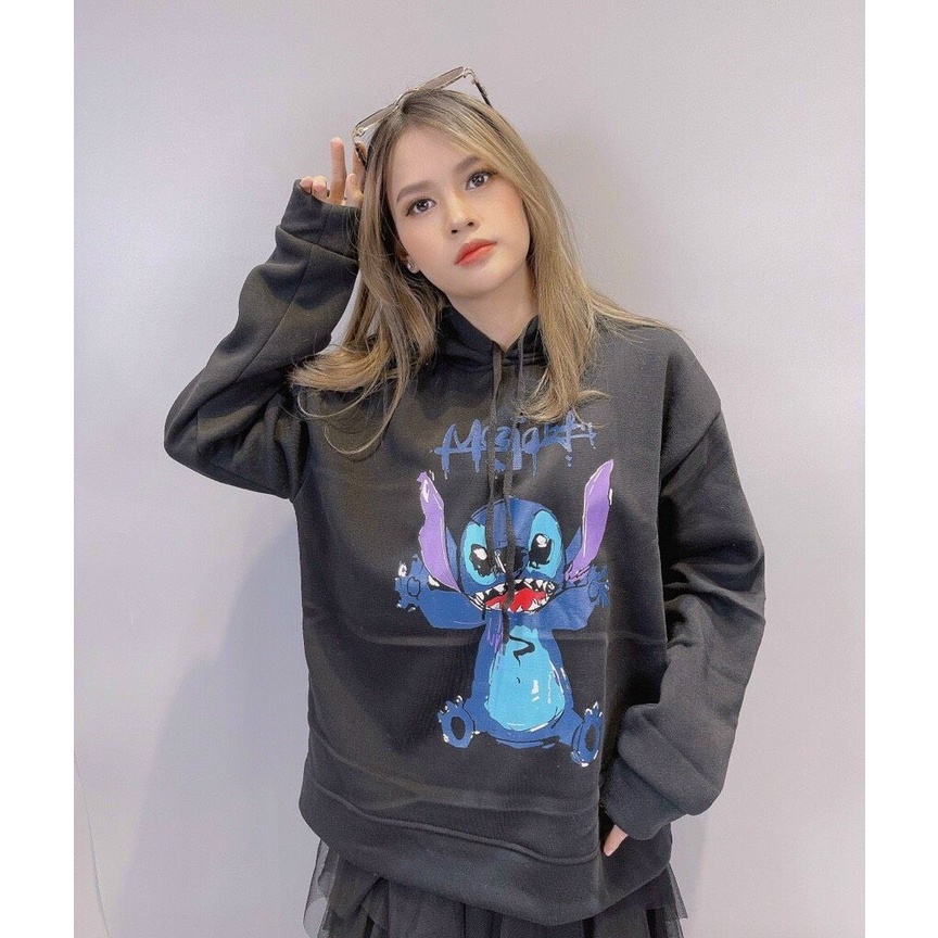 Áo hoodie nữ unisex hình chuột Stitch thời trang cực đẹp | BigBuy360 - bigbuy360.vn