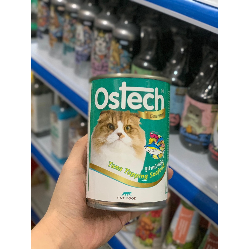 [Rẻ vô địch] [Siêu Sale] Pate Lon Cho Mèo OSTECH Cấp Nước Chống Sạn Thận 400gr