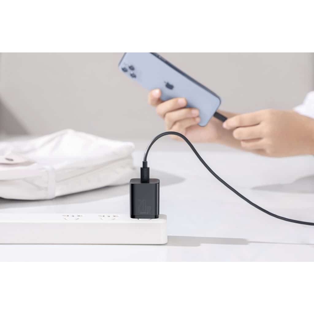 Củ sạc nhanh Baseus PD 20W CCSUP dùng cho iPhone X / XR / XS Max / 11 / 12 PRO MAX HÀNG CHÍNH HÃNG