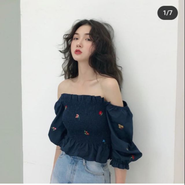 FLORAL OFF SHOULDER (carrot)