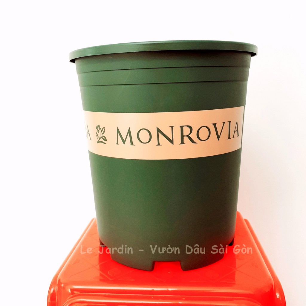 CHẬU MONROVIA CHÍNH HÃNG NHẬP KHẨU SIZE 3GL "11.3L" (Kèm Dĩa Lót) _ MẪU MỚI 'htpot.com' _ [Chậu Nhựa Trồng Cây Cao Cấp]