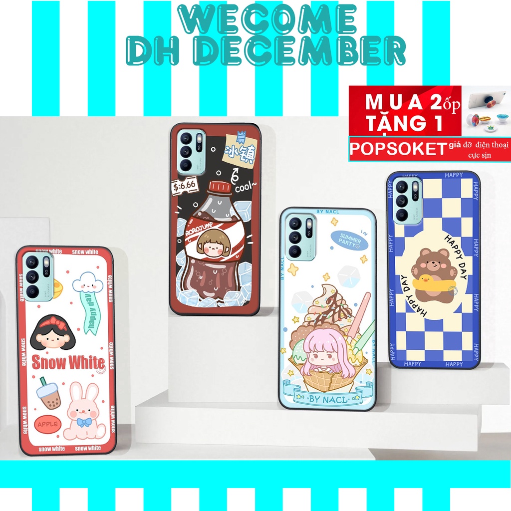 Ốp lưng Oppo RENO 6 5G / RENO 6Z 5G  in hình 3D gấu mới nhất - sang - chảnh - ĐẸP- BỀN