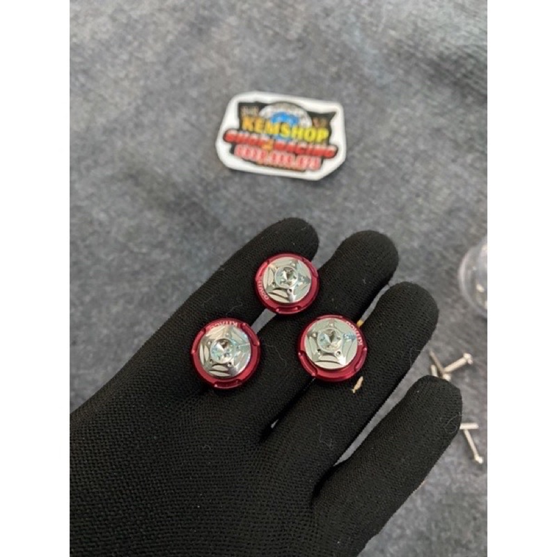 Combo 4 Ốc Salaya + 4 Long Đen Nhôm Gắn Dè Sau Ex150