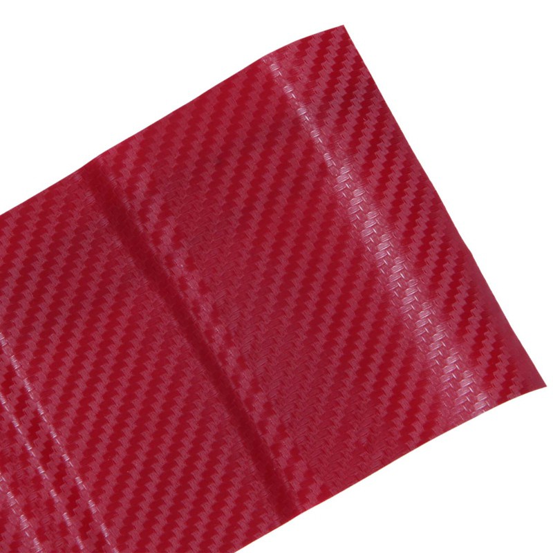 Car DIY 3D Carbon Fiber Vinyl Roll Film Sticker 70x10cm wine red