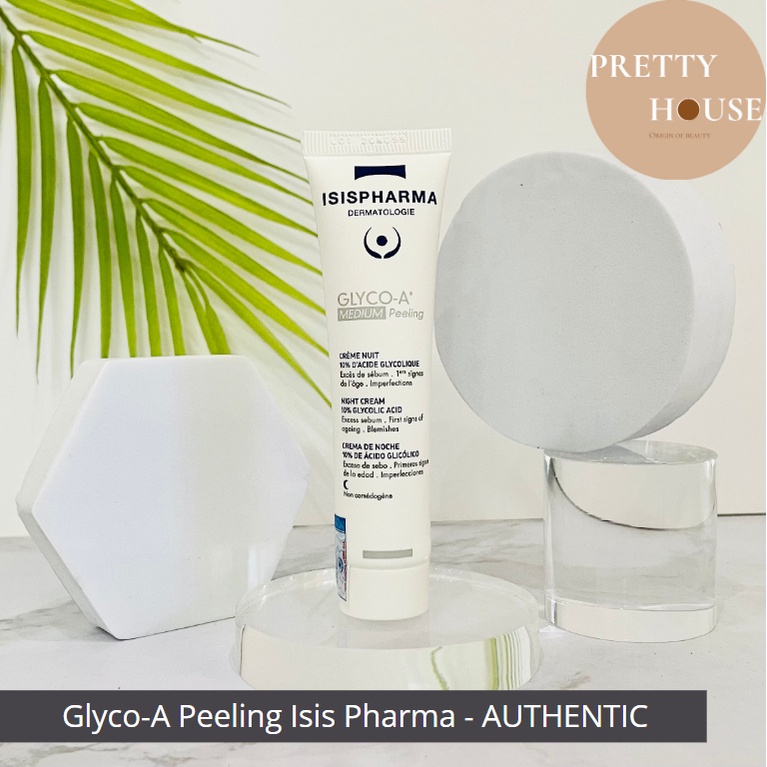 Kem tẩy tế bào chết Peeling GLYCO-A 5.5% 10% ISIS Pharma giúp trẻ hóa da, giảm mụn