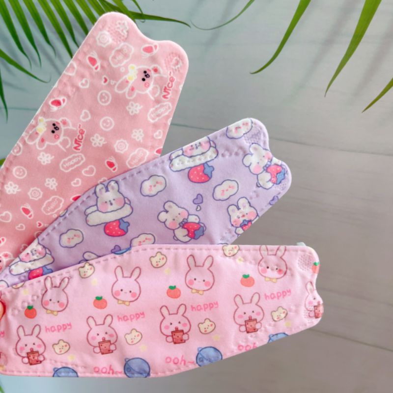 [ Mẫu Mới Có Sẵn ] Gói 10 Chiếc Khẩu Trang KF94 Hoạ Tiết Dễ Thương Size Người Lớn