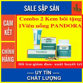 [ Mua 2 tặng 1] Combo 2H KEM BÔI TRĨ PANDORA TẶNG NGAY 1 HỘP VIÊN UỐNG PANDORA 60 VIÊN TRỊ GIÁ 790.000đ - Top1 Pharmacy