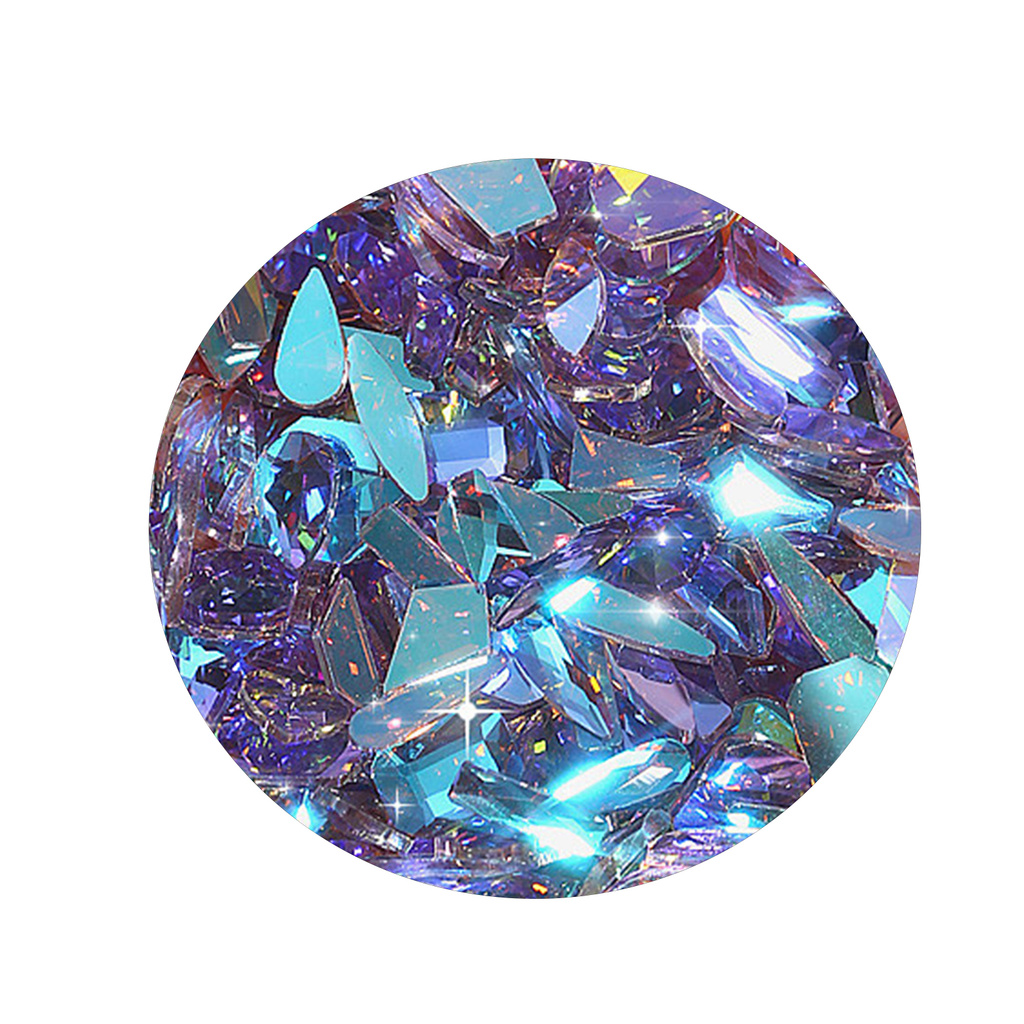 Bộ 100 Phụ Kiện Đính Đá Trang Trí Móng Tay Nghệ Thuật