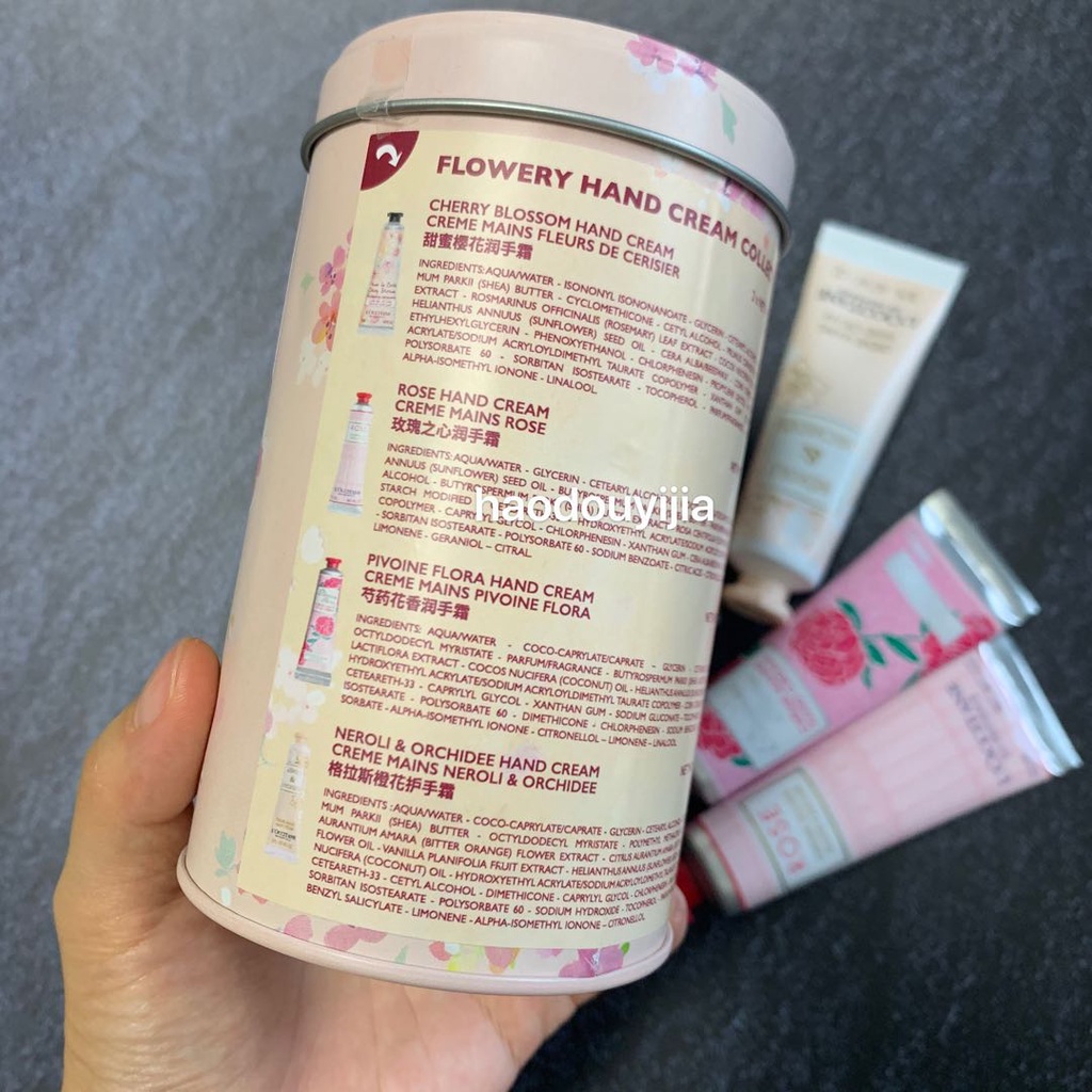 L'OCCITANE  Set 5 Tuýp Kem Dưỡng Da Tay Phiên Bản Giới Hạn