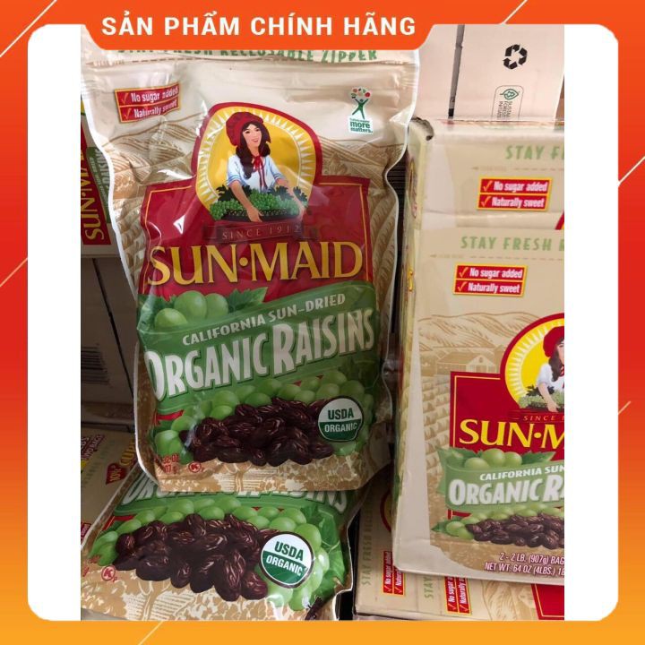 Nho Khô Tự Nhiên Hữu Cơ Sun-maid Organic Raisins