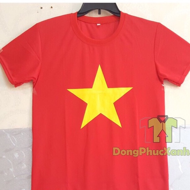 Áo thun cờ Đỏ Sao Vàng Áo cổ vũ bóng đá Áo thun nam nữ Sale