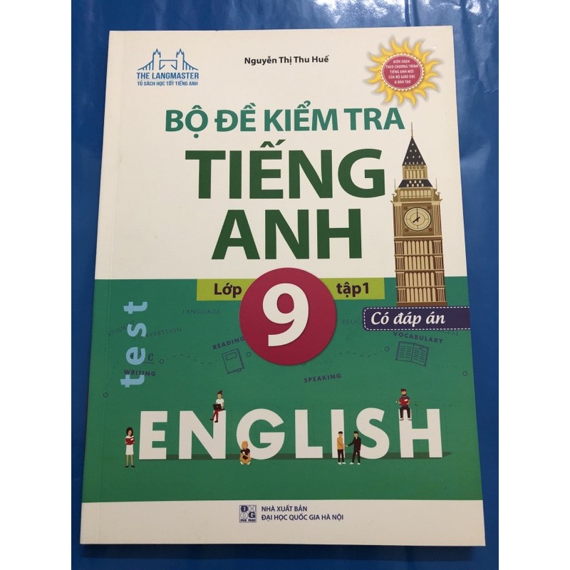 Sách - Bộ đề kiểm tra tiếng anh lớp 9 (Combo 2 tập)