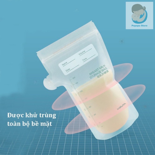 Túi trữ sữa Misuta 150ml 200ml, hộp 30 túi - Popapu store