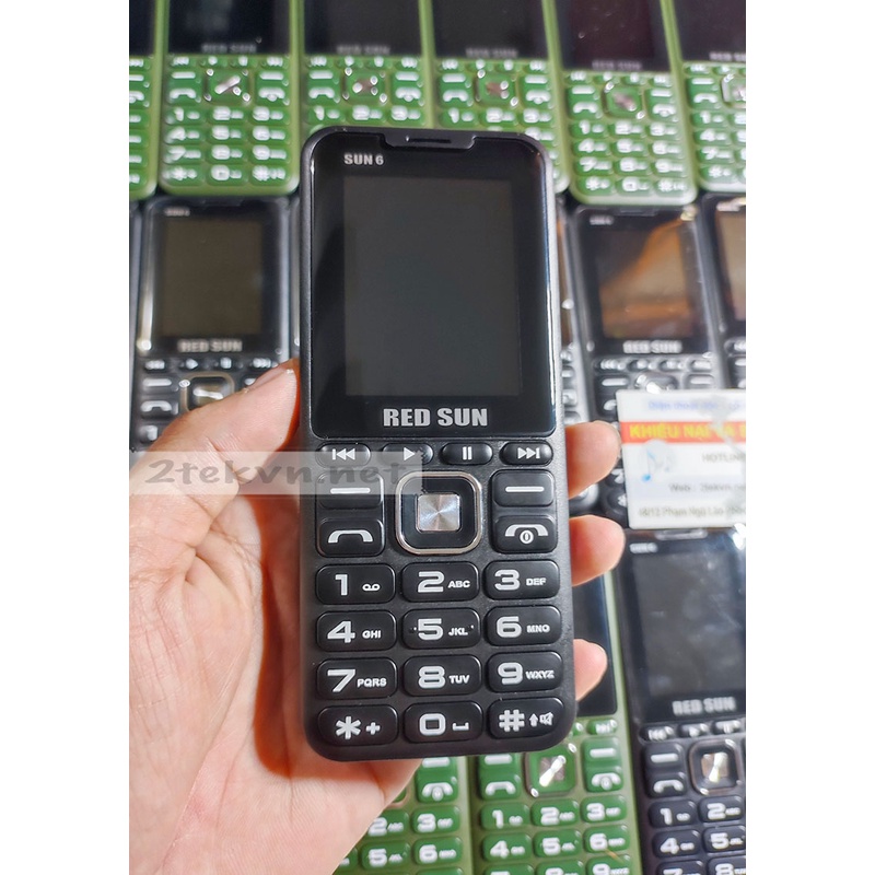 [Siêu hot] Điện thoại 4 sim pin khủng loa to RED SUN 6 giá rẻ-BH 12 THANG
